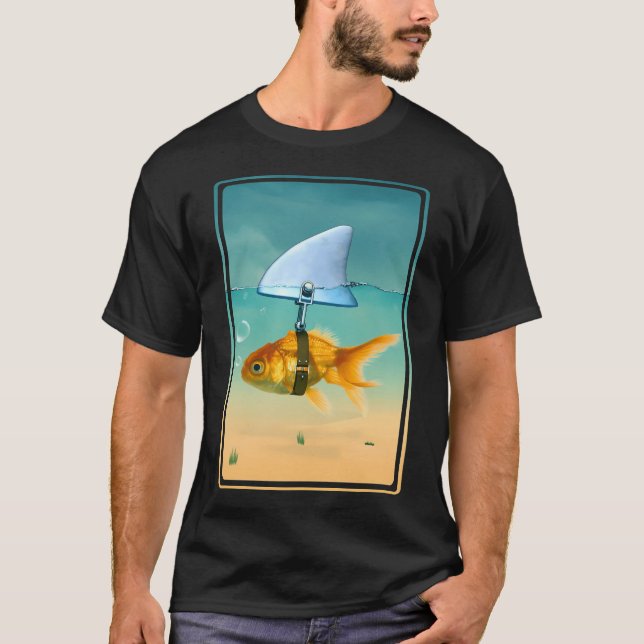 guld fisk t shirt (Framsida)