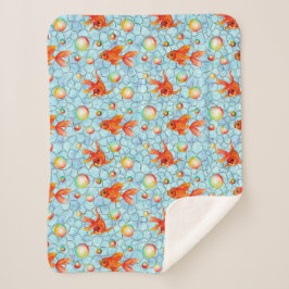 guld fiskar och tvålbubblor