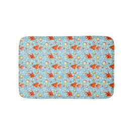 guld fiskar och tvålbubblor badrumsmatta