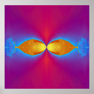 Guld- fiskkyss poster