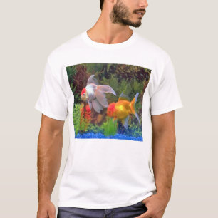 Guld- fiskutslagsplats t-shirt