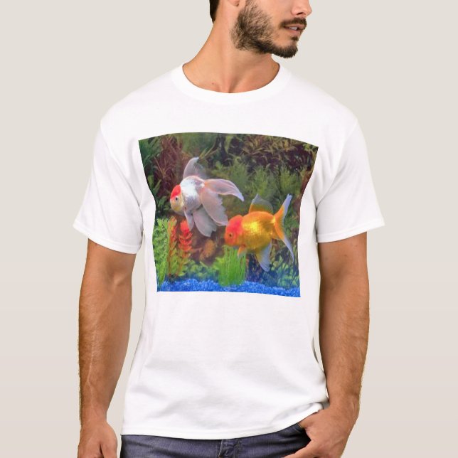 Guld- fiskutslagsplats t-shirt (Framsida)