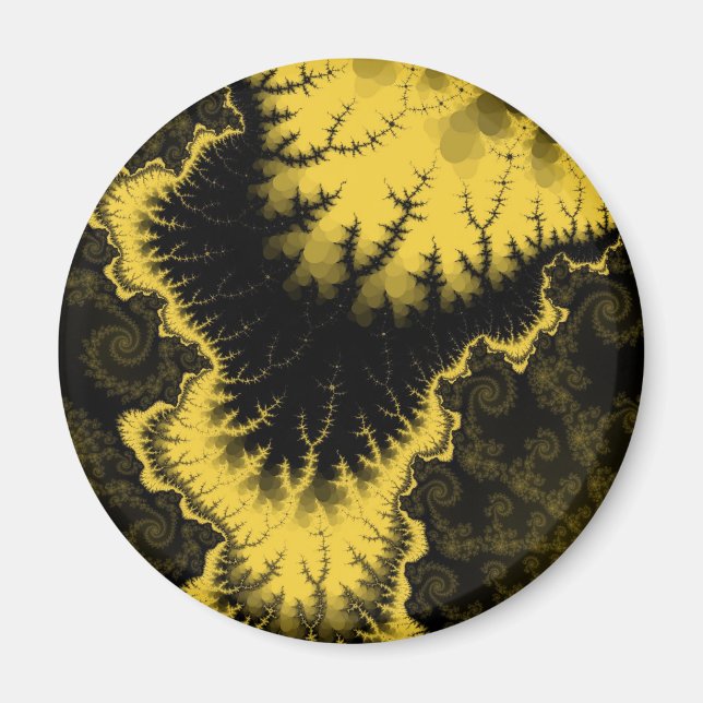 Guld Fjäderstjärna Magnet (Framsidan)