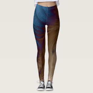 Guld- fjädrar leggings