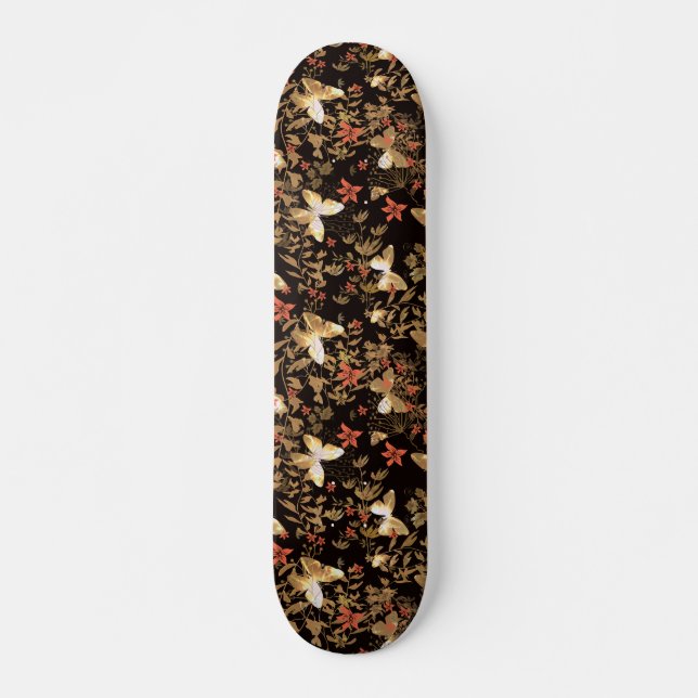 Guld-fjäril Mini Skateboard Bräda 18,5 Cm (Framsida)