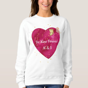 Guld fjäril Rosa Hjärtan Alla Hjärtans Dag T Shirt