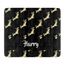 Guld fladdermöss på svart