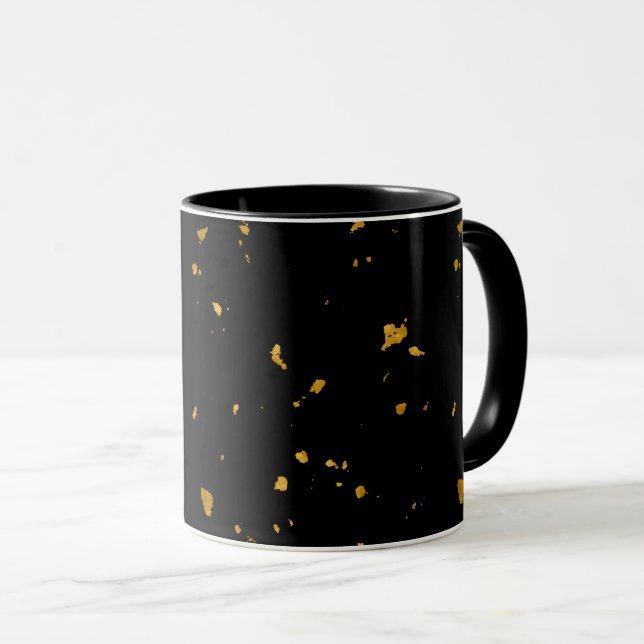 Guld Flakes Black Mugg (Framsida höger)