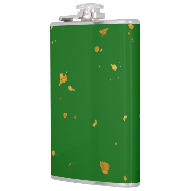 Guld Flakes på Emerald Grönt Fickplunta (Vänster)