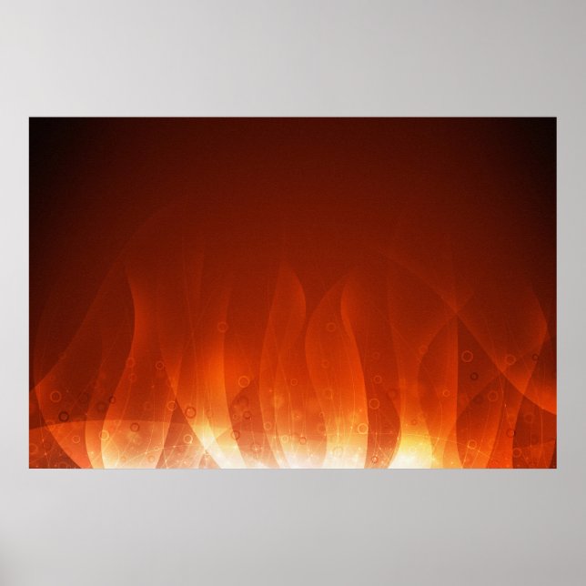 Guld Flame Poster (Framsidan)