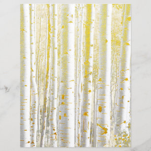 Guld Flecked Birch Scrapbook Papper