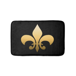 Guld Fleur de Lis Badrumsmatta