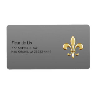 Guld- Fleur De Lis Fraktsedel
