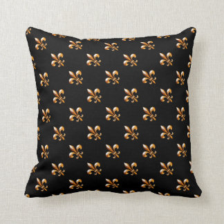 Guld Fleur de Lis New Orleans Kudde