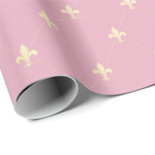 Guld Fleur-de-Lis på Rosan Presentpapper