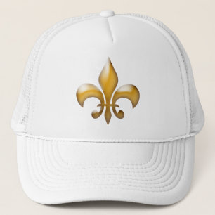 Guld Fleur de Lis truckerkeps