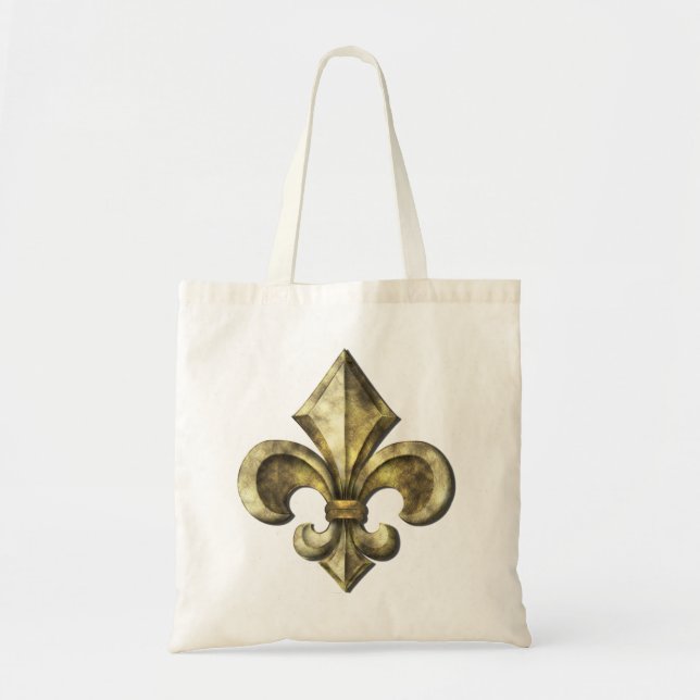 Guld- Fleur de lis Tygkasse (Framsidan)