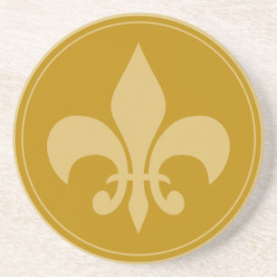 Guld Fleur-De-Lis Underlägg