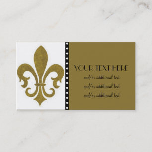 Guld Fleur De Lis Visitkort