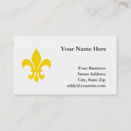 Guld Fleur de Lis Visitkort