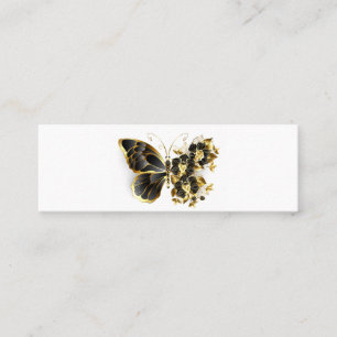 Guld Flower Butterfly med Black Orchid