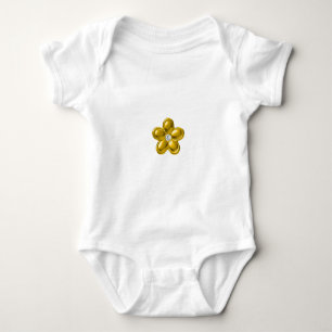 GULD FLOWER MED DIAMOND T SHIRT