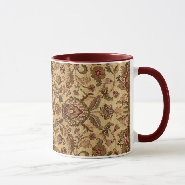 Guld Flowers Arabesque orientaltapastery Mugg (Höger)