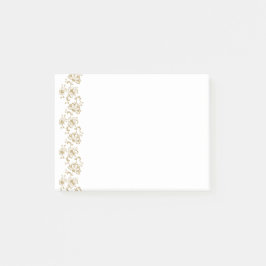 Guld Flowers Post-it Block