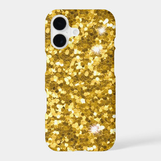 Guld- fodral för plus för glitteriPhone X/8/7