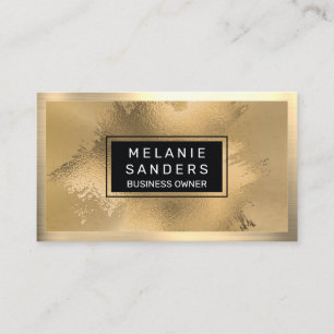 Guld Foil Artistic Metallic Guld Visitkort