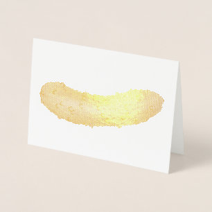 Guld Foil Crunchy Kosher Dill Big Deli Pickle Food Folierat Kort