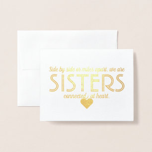 Guld Foil Funny Bridesmaid eller Maid of honor Folierat Kort