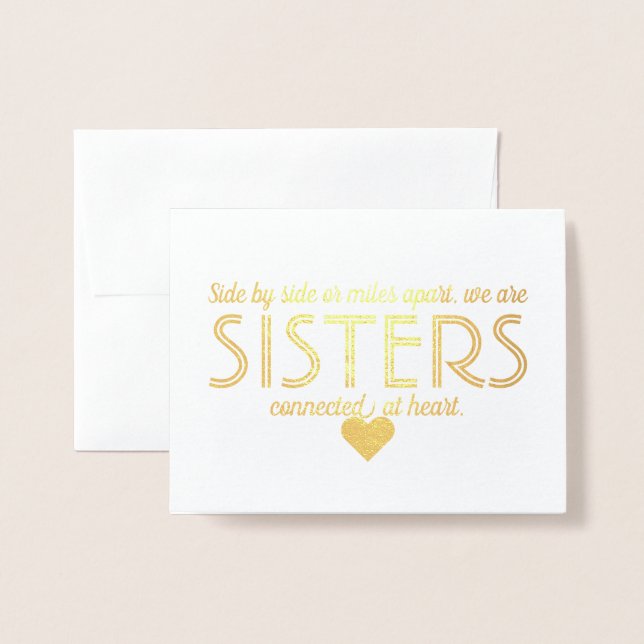 Guld Foil | Funny Bridesmaid eller Maid of honor Folierat Kort (Framsida med kuvert)
