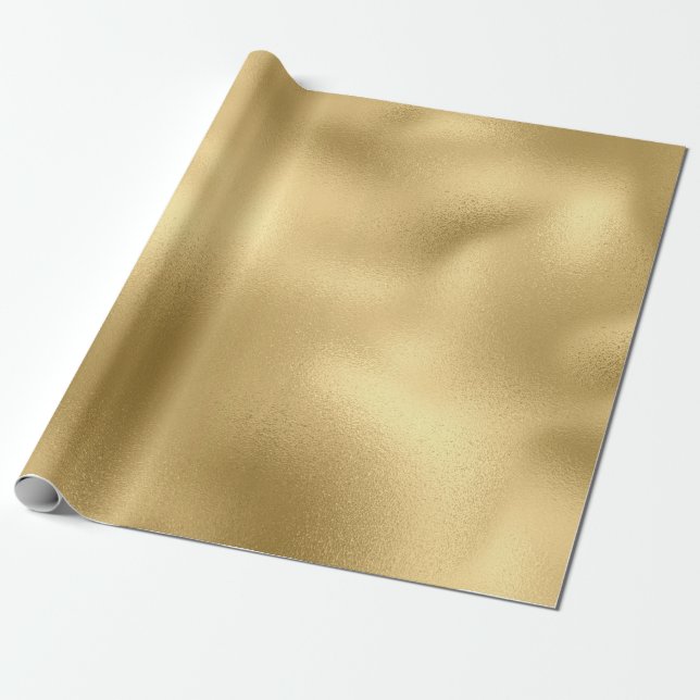 Guld Foil Presentpapper (Utrullad)