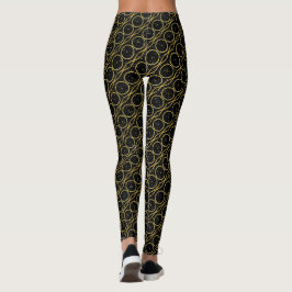 Guld Foil XO Hugs och Kisses + Glitter Flecks Leggings