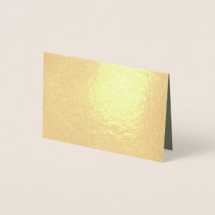 Guld Folie Kort - Mossgrön Insida (Beställning)
