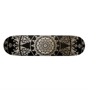 Guld Folie Mandala Anpassad Färg Mini Skateboard Bräda 18,5 Cm