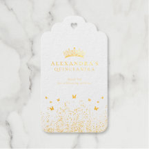 Guld Folie Quinceañera Smaragdgrön Blommig