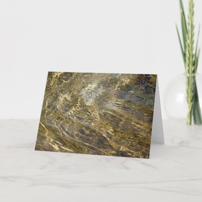 Guld- fontänvatten kort (Framsida)