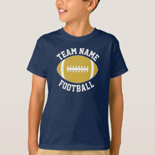 Guld Football Team Namn, Player och Number Sports T Shirt