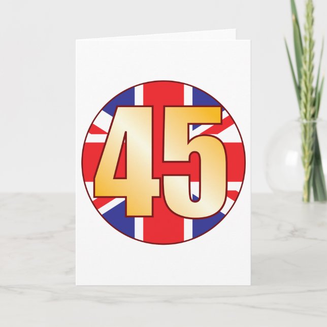 Guld för 45 UK Kort (Framsida)