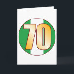 Guld för 70 NIGERIA Kort<br><div class="desc">70th FÖDELSEDAGEN NUMRERAR 70</div>