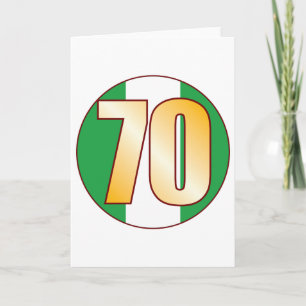 Guld för 70 NIGERIA Kort