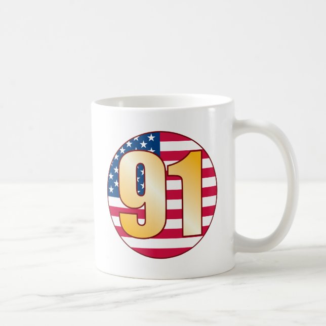 Guld för 91 USA Kaffemugg (Höger)