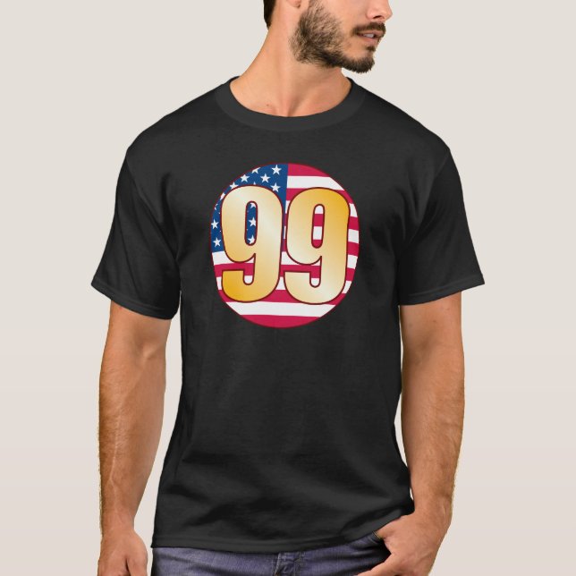 Guld för 99 USA T Shirt (Framsida)