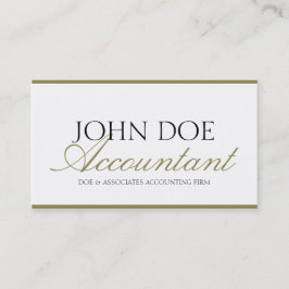 Guld för bokhållaren för skattrevisorn CPA skrivar Visitkort