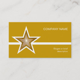 guld för det vita linjekortet Guld Star Visitkort
