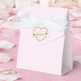 Guld för evigt hjärtan bröllopsfest presentaskar