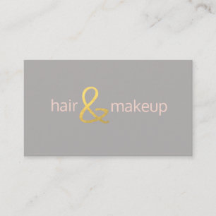 Guld för faux för stylist för hår för visitkort
