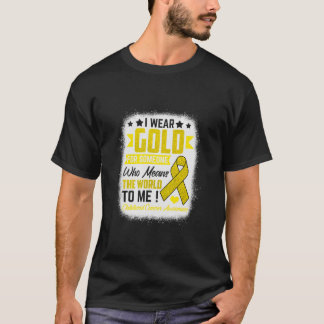 Guld för någon Elak World Childness Cancer Awar T Shirt